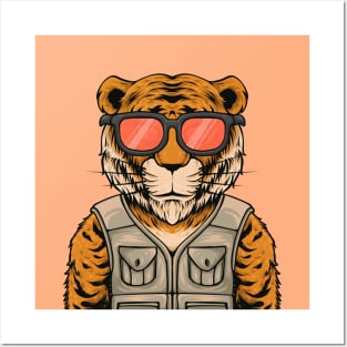 Cute Tiger Tshirt Posters and Art